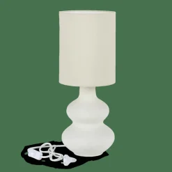 WHITESTONE Lampada Tav+paralume E27 Bianco Antico|CASA Outlet