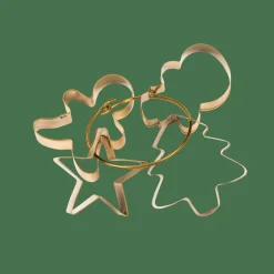 X-MAS GOLD Formine Coppaimpasto Set Di 4 Dorato|CASA Best