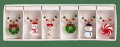 X-MAS Segnabicchieri Set Di 6 Multicolore|CASA Best