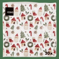 X-MAS VIBE Set Di 20 Tovaglioli Multicolore|CASA Discount